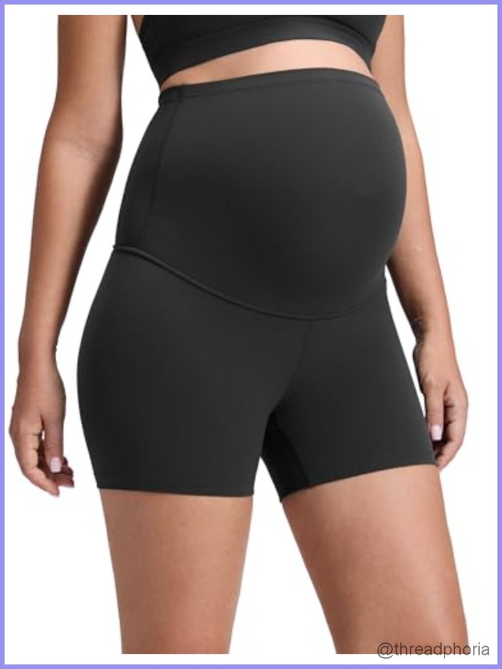 Butterluxe Maternity Biker Shorts 4" High Rise Yoga Lounge